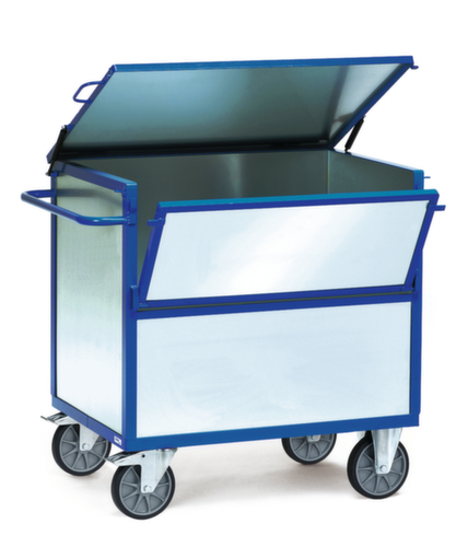 fetra Bakwagen met plaatstalen wanden + deksel