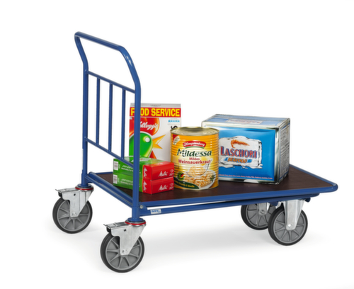 fetra Ruimtebesparende wagen met slipvast laadvlak, draagvermogen 500 kg, laadvlak lengte x breedte 1000 x 600 mm