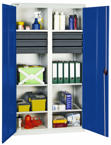 stumpf Hoge gereedschapskast Serie 3000 met uittrekbare opvanglegborden + laden, breedte 1000 mm