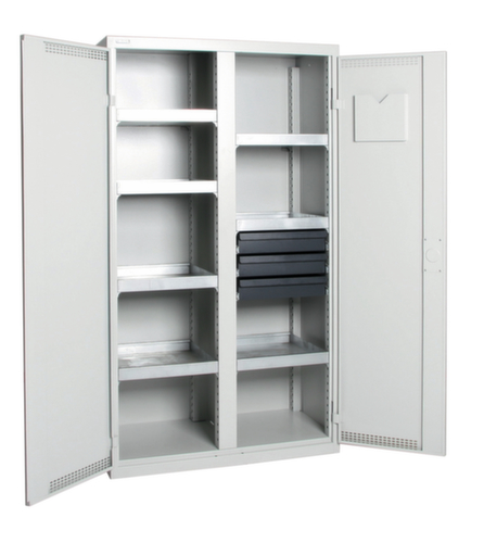 stumpf Milieukast van plaatstaal, hoogte x breedte x diepte 1800 x 1000 x 500 mm