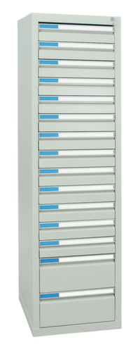 stumpf Ladekast ES 510, 15 lade(n), RAL7035 lichtgrijs/RAL7035 lichtgrijs