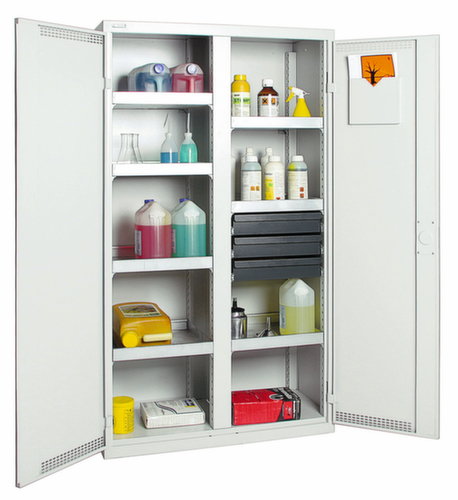 stumpf Milieukast van plaatstaal, hoogte x breedte x diepte 1800 x 1000 x 500 mm