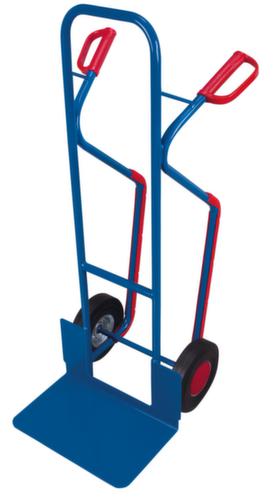 VARIOfit sledesteekwagen met extra grote steekplaat, draagvermogen 250 kg, massief rubber banden