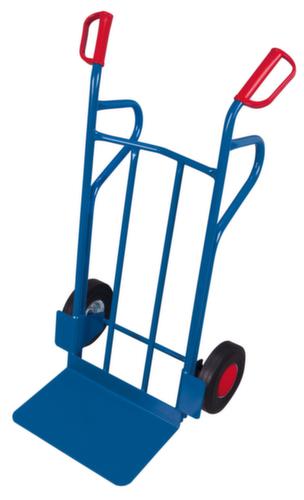 VARIOfit zakkensteekwagen met extra grote steekplaat, draagvermogen 250 kg, massief rubber banden