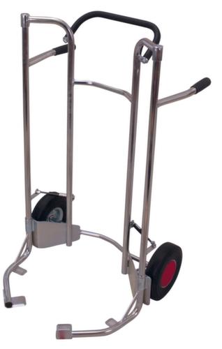 VARIOfit Bandensteekwagen, met corrosiebeschermende zinklaag, massief rubber-banden