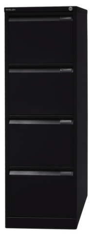 Bisley Hangmappenkast, 4 uittrekelementen, zwart/zwart