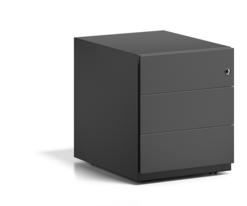 Bisley Verrijdbaar ladeblok Note, 3 lade(n), zwart/zwart