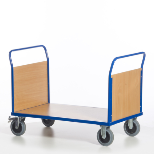 Rollcart Dubbele kopwandwagen, draagvermogen 600 kg, laadvlak lengte x breedte 1200 x 800 mm