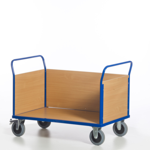 Rollcart Wagen met drie wanden, draagvermogen 600 kg, laadvlak lengte x breedte 1200 x 780 mm