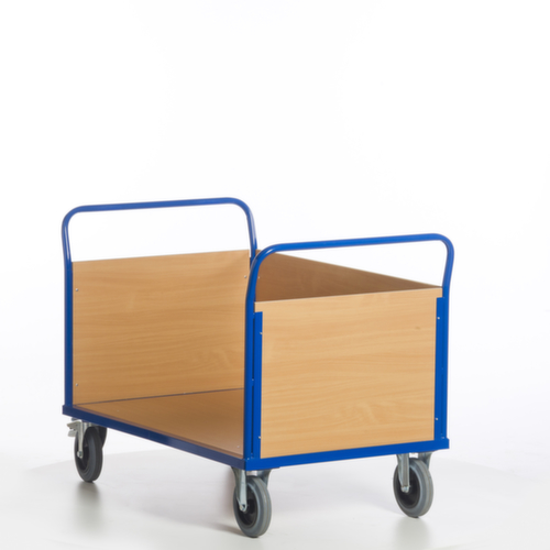 Rollcart Wagen met drie wanden, draagvermogen 600 kg, laadvlak lengte x breedte 1200 x 780 mm