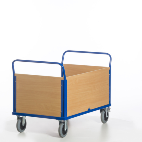 Rollcart Wagen met drie wanden, draagvermogen 600 kg, laadvlak lengte x breedte 1200 x 780 mm