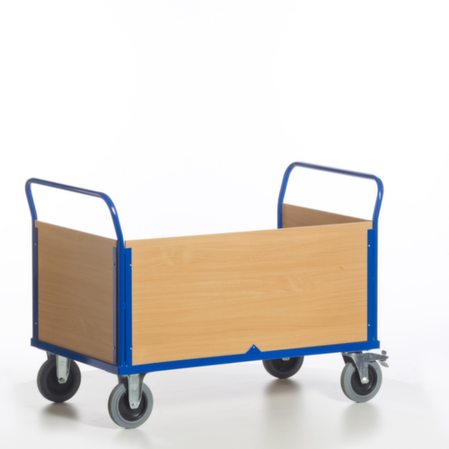 Rollcart Wagen met drie wanden, draagvermogen 600 kg, laadvlak lengte x breedte 1200 x 780 mm
