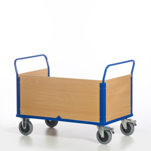 Rollcart Wagen met drie wanden, draagvermogen 600 kg, laadvlak lengte x breedte 1200 x 780 mm