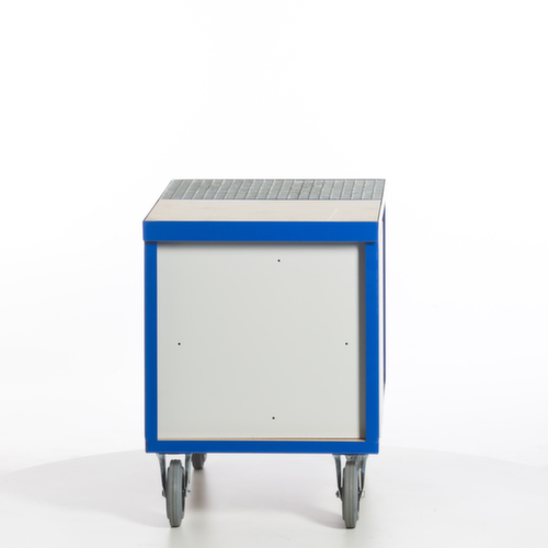 Rollcart Milieu-werkplaatswagen met oliedichte kuip en rooster, draagvermogen 600 kg, laadvlak lengte x breedte 1150 x 700 mm