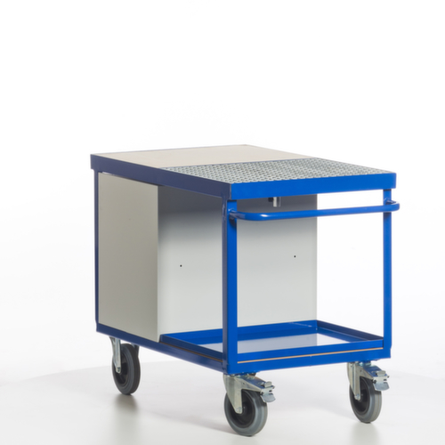 Rollcart Milieu-werkplaatswagen met oliedichte kuip en rooster, draagvermogen 600 kg, laadvlak lengte x breedte 1150 x 700 mm