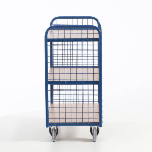 Rollcart Dossierwagen met 3 gaaswanden, draagvermogen 150 kg, 3 etages