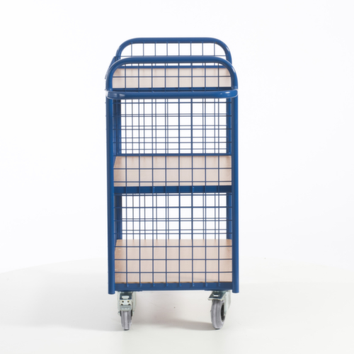 Rollcart Dossierwagen met 3 gaaswanden, draagvermogen 150 kg, 3 etages