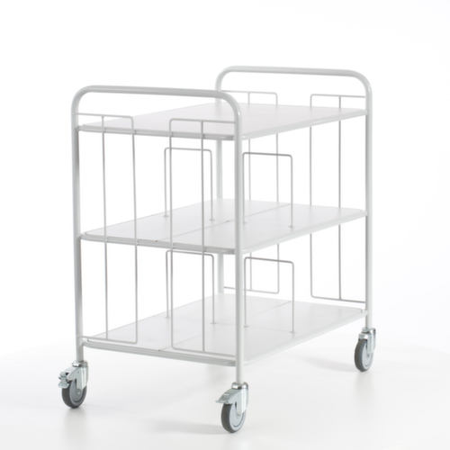 Rollcart Dossierwagen, draagvermogen 150 kg, 3 etages