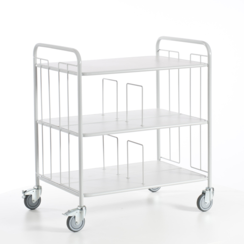 Rollcart Dossierwagen, draagvermogen 150 kg, 3 etages