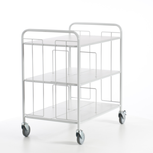 Rollcart Dossierwagen, draagvermogen 150 kg, 3 etages