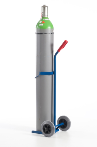 Rollcart Flessenwagen, voor 1x40/50 l fles, lucht-banden