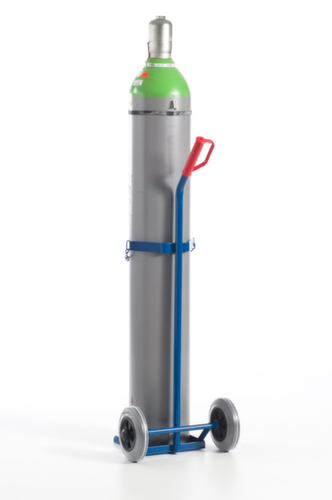 Rollcart Flessenwagen, voor 1x40/50 l fles, lucht-banden