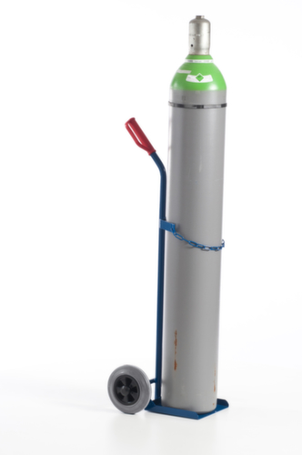 Rollcart Flessenwagen, voor 1x40/50 l fles, lucht-banden