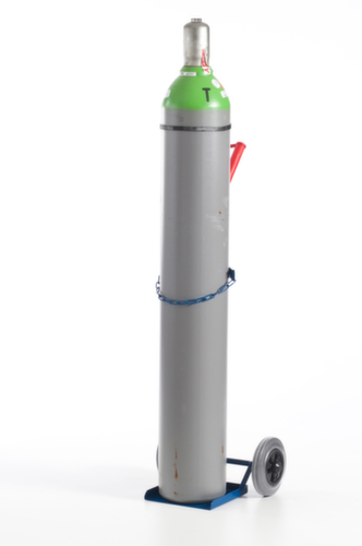 Rollcart Flessenwagen, voor 1x40/50 l fles, lucht-banden