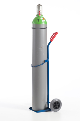 Rollcart Flessenwagen, voor 1x40/50 l fles, lucht-banden