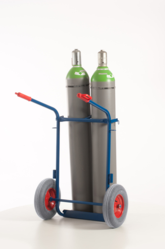 Rollcart Flessenwagen, voor 2x40/50 l fles, lucht-banden