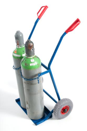 Rollcart Flessenwagen, voor 2x20 l fles, lucht-banden