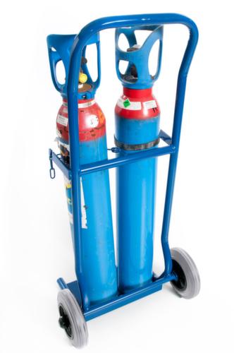 Rollcart Flessenwagen, voor 2x10 l fles, TPE-banden