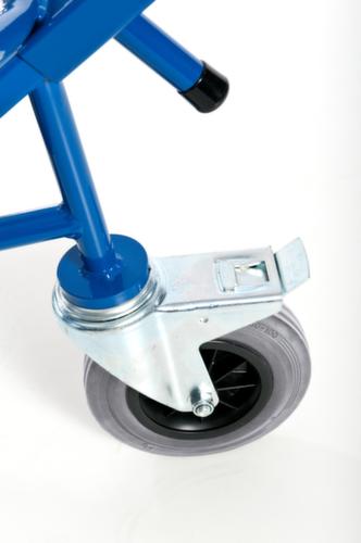 Rollcart Trommelwagen met steunwiel, draagvermogen 250 kg, lucht banden