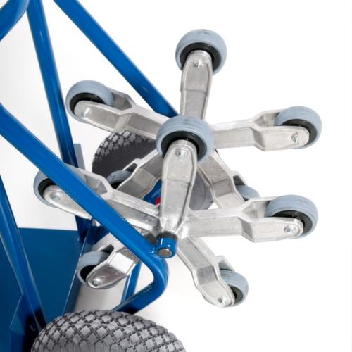 Rollcart 5-ster trappensteekwagen, draagvermogen 150 kg, breedte schep 300 mm, lucht-banden