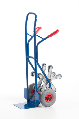 Rollcart 5-ster trappensteekwagen, draagvermogen 150 kg, breedte schep 300 mm, lucht-banden