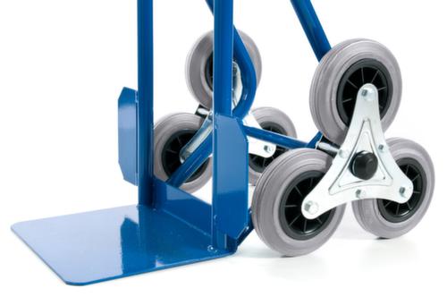 Rollcart 3-ster trappensteekwagen, draagvermogen 150 kg, breedte schep 300 mm, TPE-banden