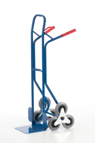 Rollcart 3-ster trappensteekwagen, draagvermogen 150 kg, breedte schep 300 mm, TPE-banden