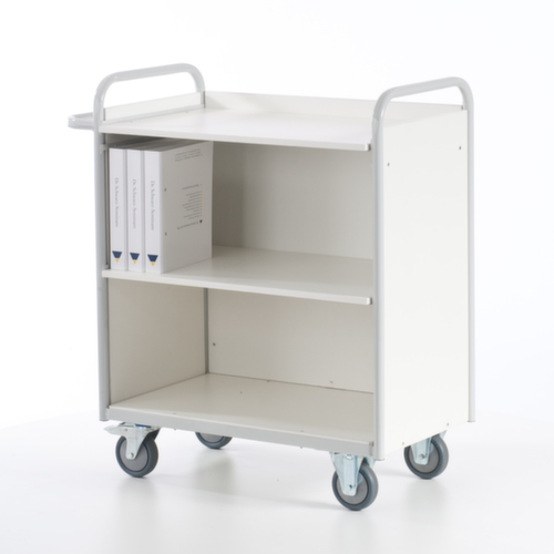 Rollcart Dossierwagen, draagvermogen 150 kg, 3 etages