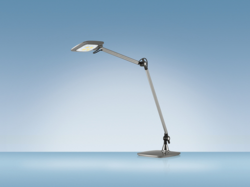 Hansa LED-bureaulamp E-Motion met sensorschakelaar, licht daglicht- tot warmwit, zilverkleurig