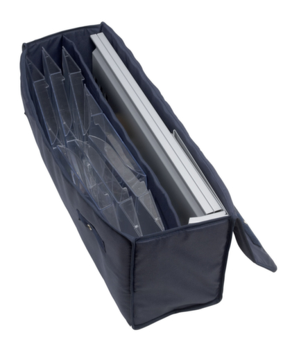 Paperflow Vouwbaar folderrek PLIO, 7 planken, onderstel grijs