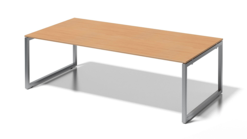 Bisley Vergadertafel en directiebureau Cito met sledeframe, breedte x diepte 2400 x 1200 mm, plaat beuken