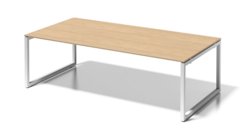 Bisley Vergadertafel en directiebureau Cito met sledeframe, breedte x diepte 2400 x 1200 mm, plaat esdoorn