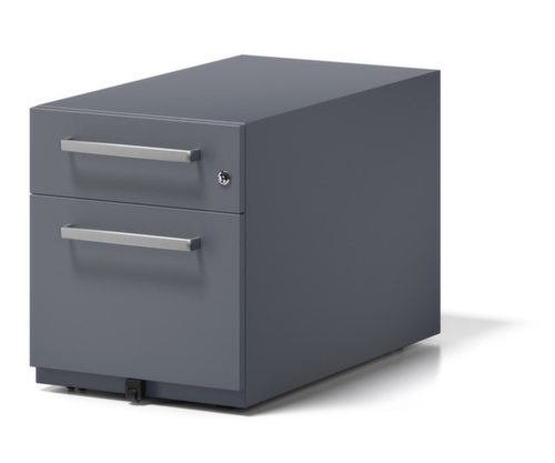 Bisley Rolcontainer Note met HR uittrekbaar, 1 lade(n), antraciet/antraciet