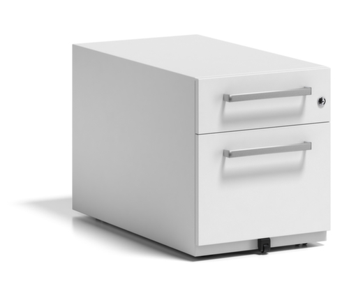 Bisley Rolcontainer Note met HR uittrekbaar, 1 lade(n), verkeerswit/verkeerswit