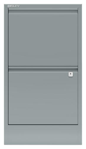 Bisley Hangmappenkast Home Filer, 2 uittrekelementen, zilverkleurig/zilverkleurig