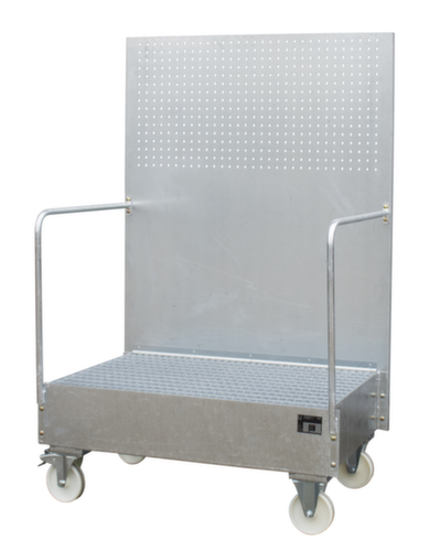 Bauer Verrijdbare opvangbak LPW 200-2 met geperforeerde plaat