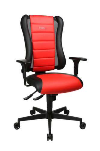 Topstar Bureaustoel Sitness Racer RS mit AL "P4" met 3D-zitting, zwart/rood
