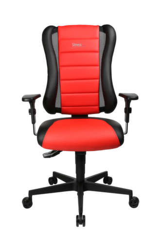 Topstar Bureaustoel Sitness Racer RS mit AL "P4" met 3D-zitting, zwart/rood