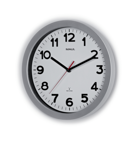 MAUL Wandklok, met Arabische cijfers en strepen, Ø 300 mm
