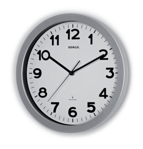 MAUL Wandklok, met Arabische cijfers en strepen, Ø 350 mm